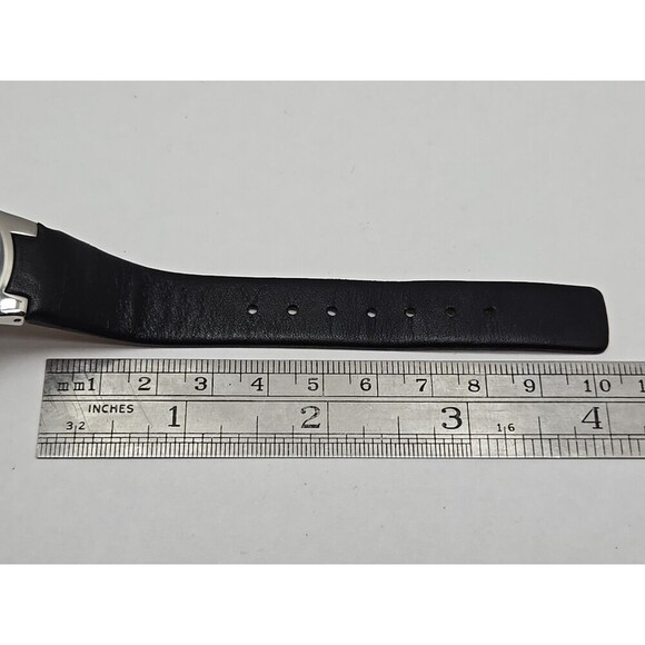 Hamlin Ultra Thin Steel Blue Dial Date Quartz 100 Ft Water Resistant New Battery - Picture 8 of 11